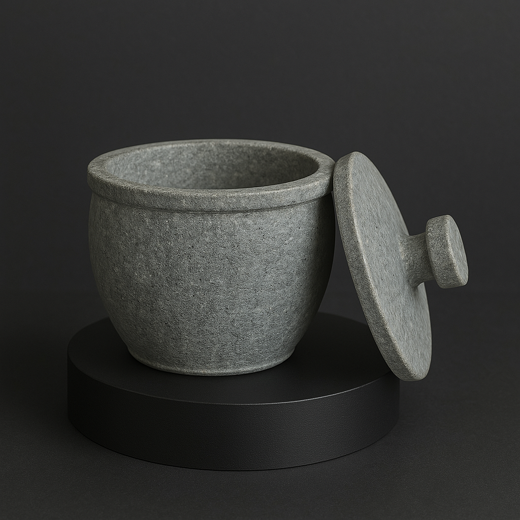 Soapstone Curd Pot