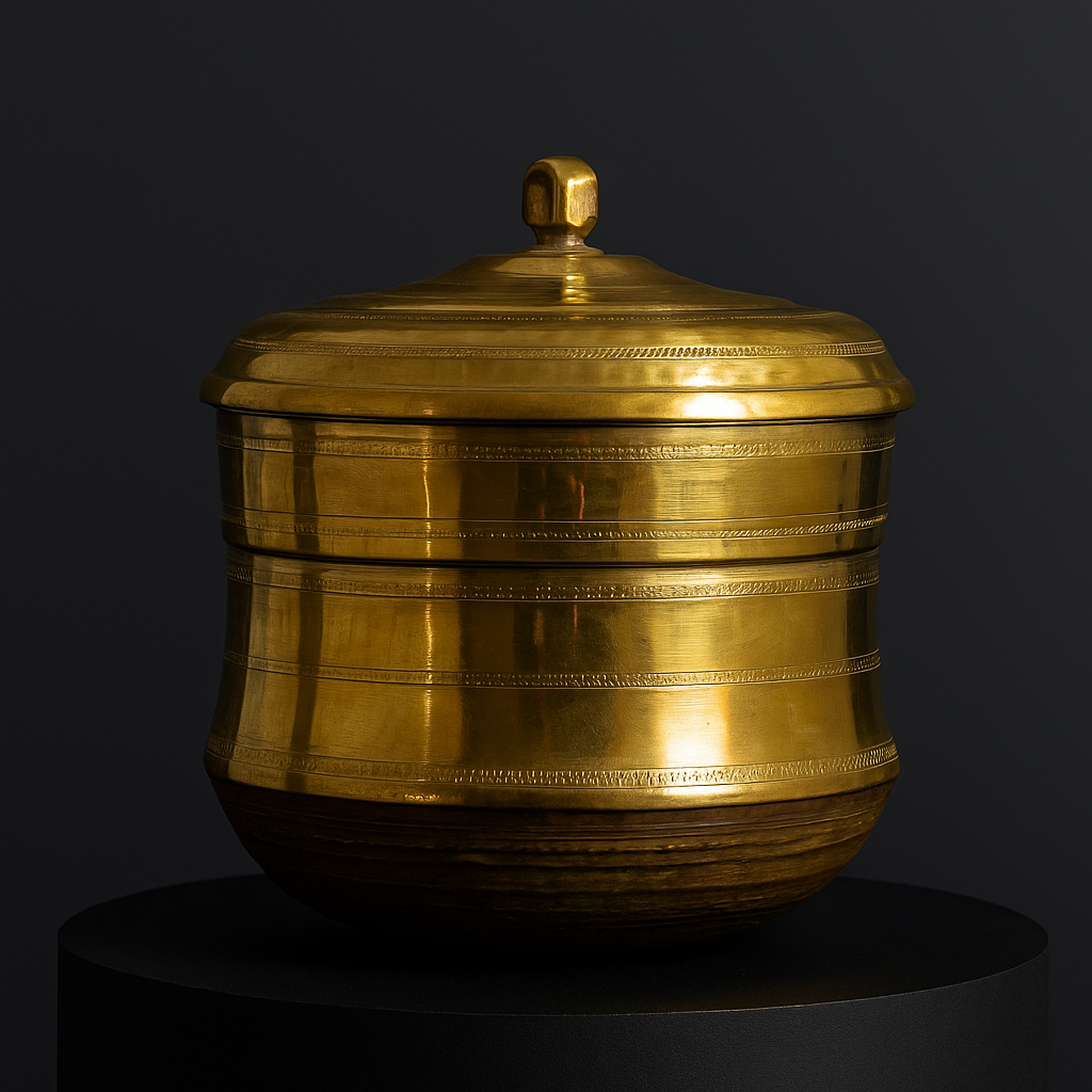 Brass Idli Steamer - 12 Pits