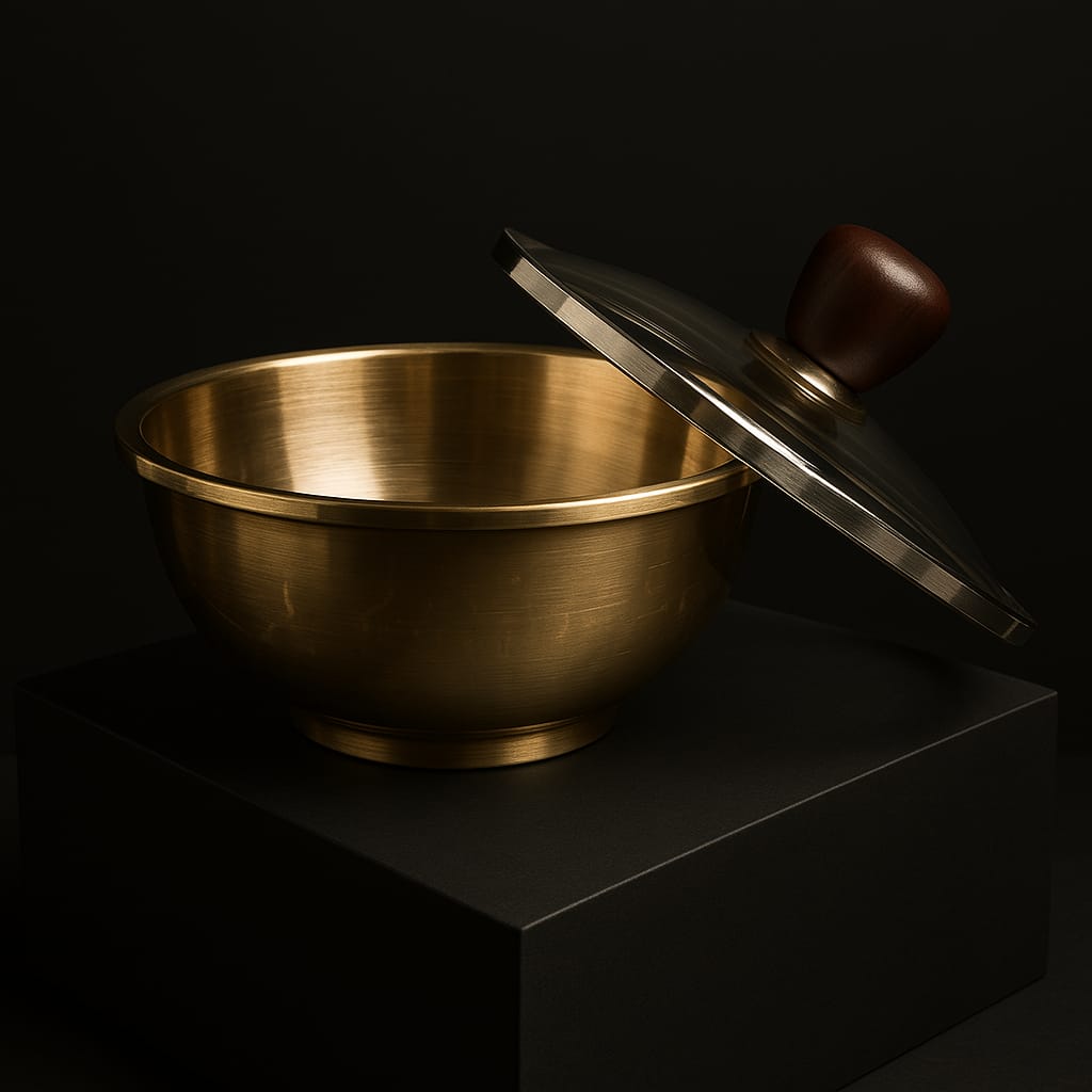 Bronze Curry Pot with Glass Lid (Small)